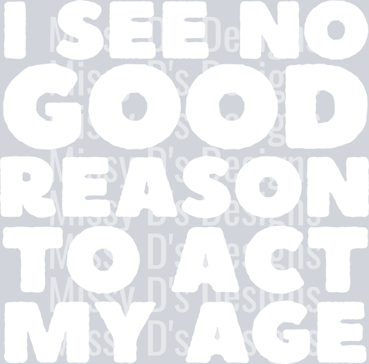 no good reason white