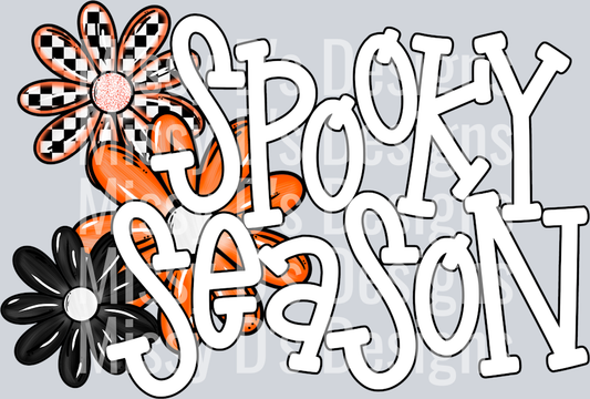SPOOKY SEASON FLOWERS ORANGE 3