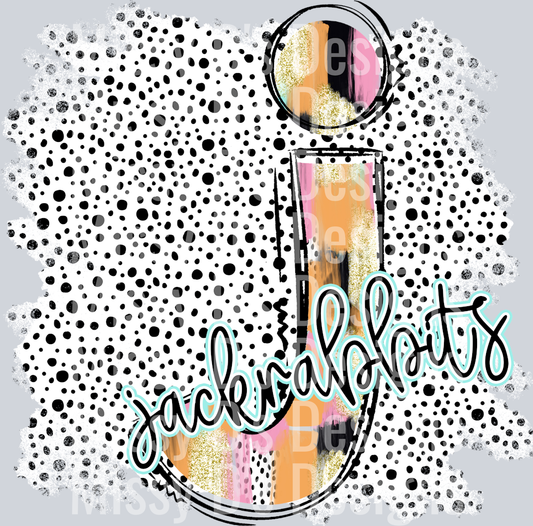 pink brushstroke alpha jackrabbits