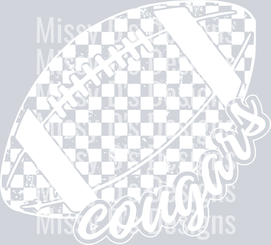 CheckeredFootballCougarsWhite