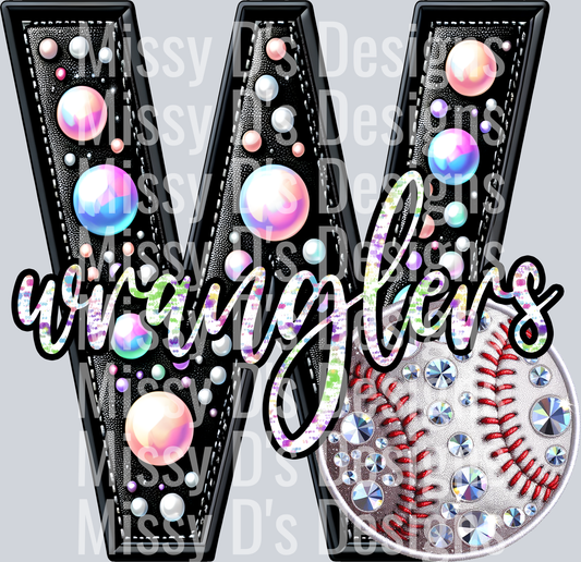 leather baseball wranglers