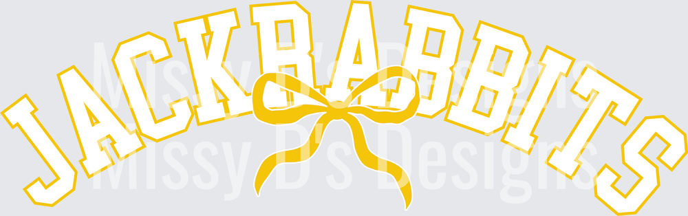 jackrabbits Varsity Coquette Bow