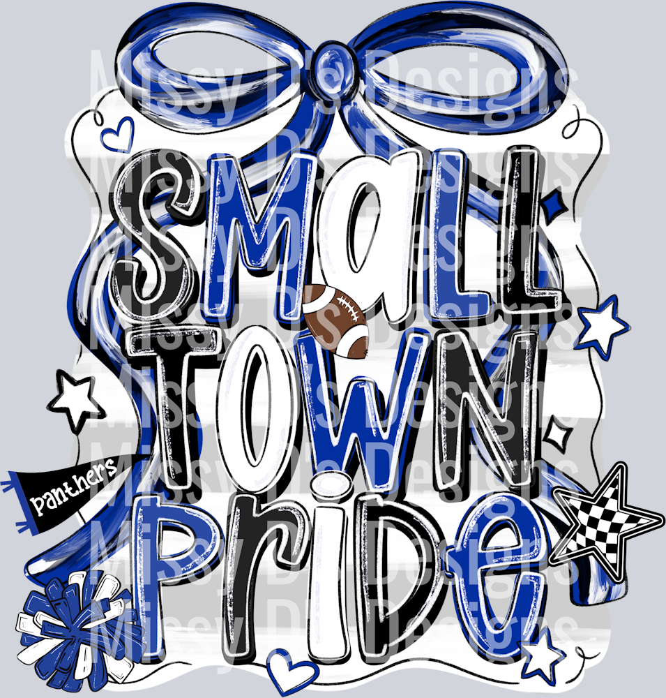 small town pride panthers blue