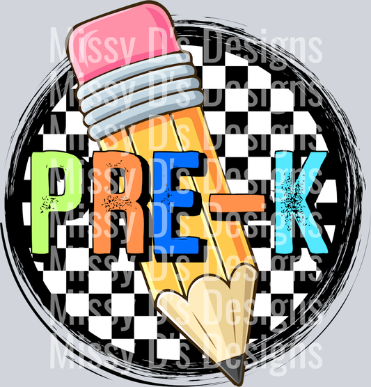 CheckeredCirclePencilPreK