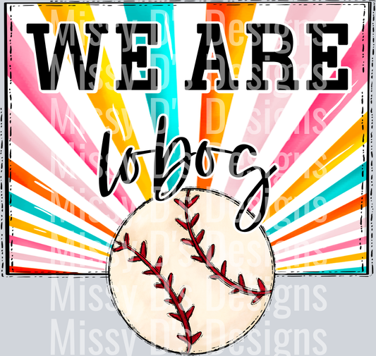 sunburst WE ARE lobos baseball