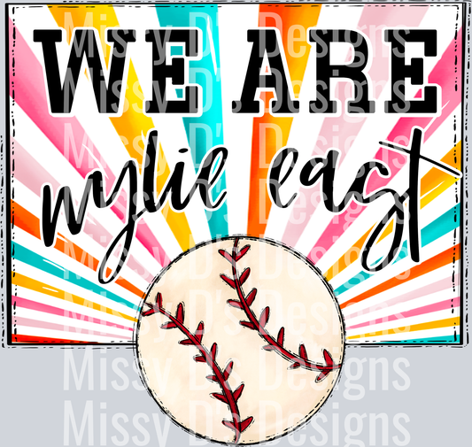 sunburst WE ARE wylie east baseball