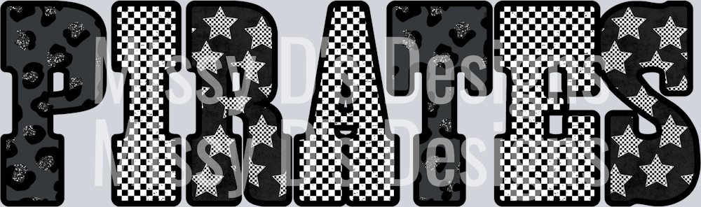 Pirates Leopard Checkered Stars