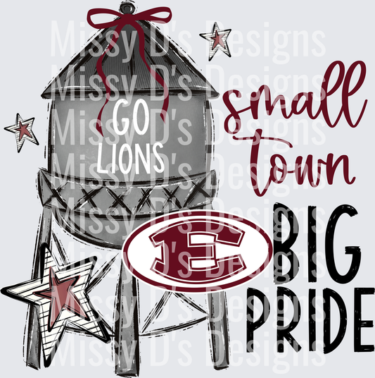 Small Town Big Pride ennis lions