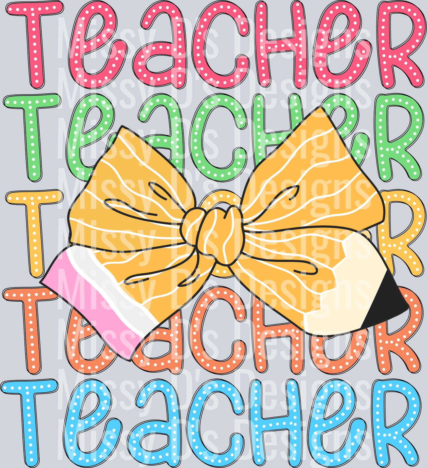 teacher coquette pencil
