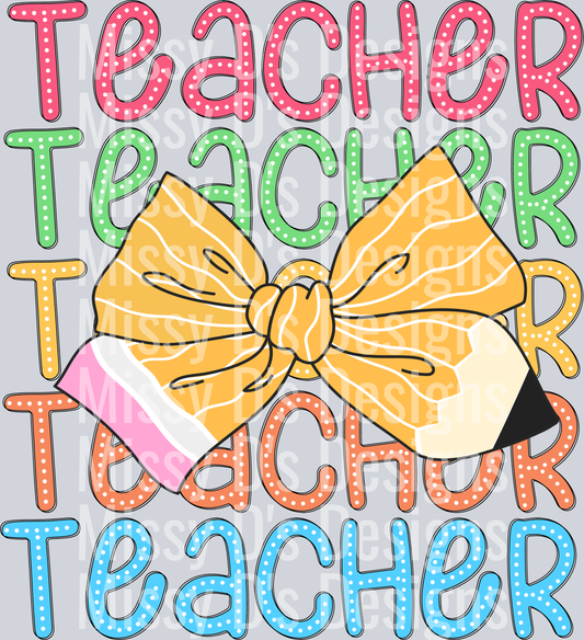 teacher coquette pencil