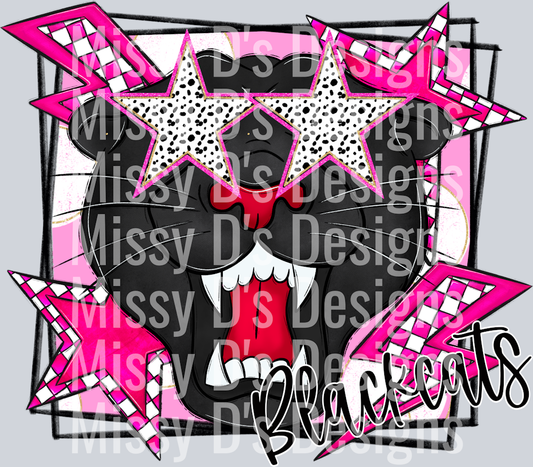 pink black cats