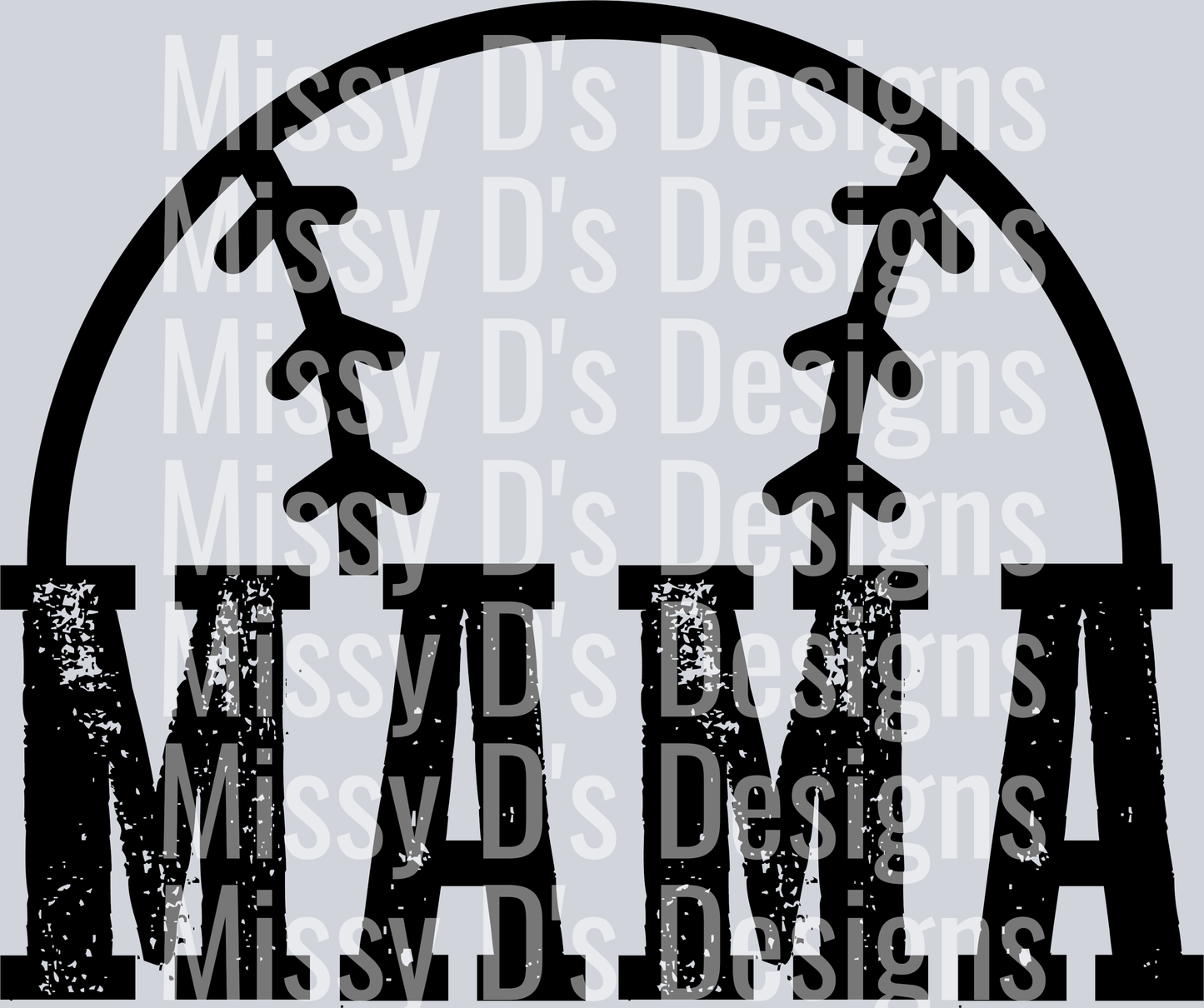 BASEBALL MAMA SINGLE COLOR