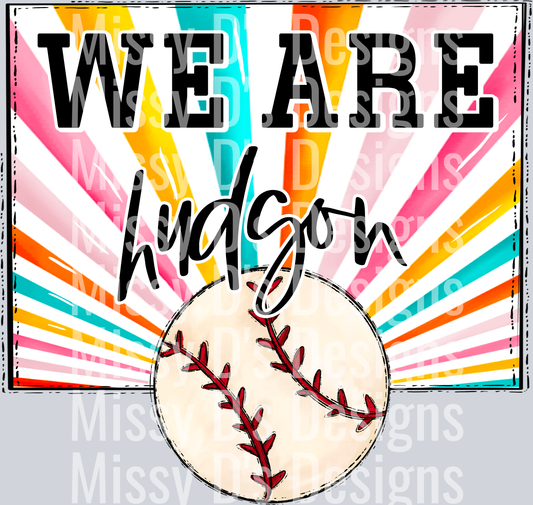 sunburst WE ARE hudson baseball