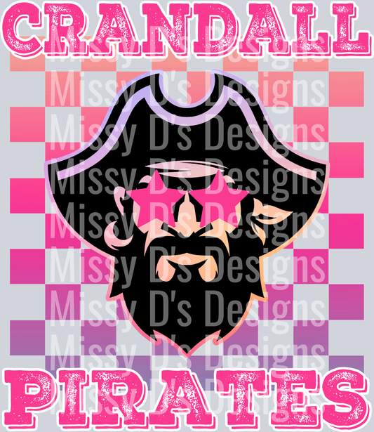 crandall pirates pink pirate checkered