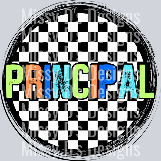 CheckeredCircleOrangePrincipal