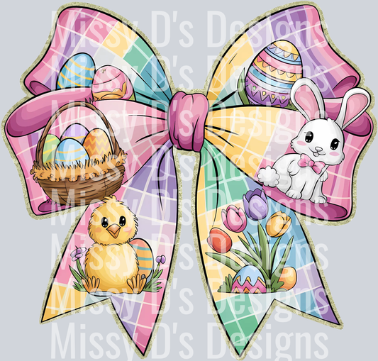 Easter Coquette Bow Png