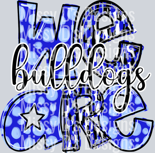 Blue  We are bulldogs
