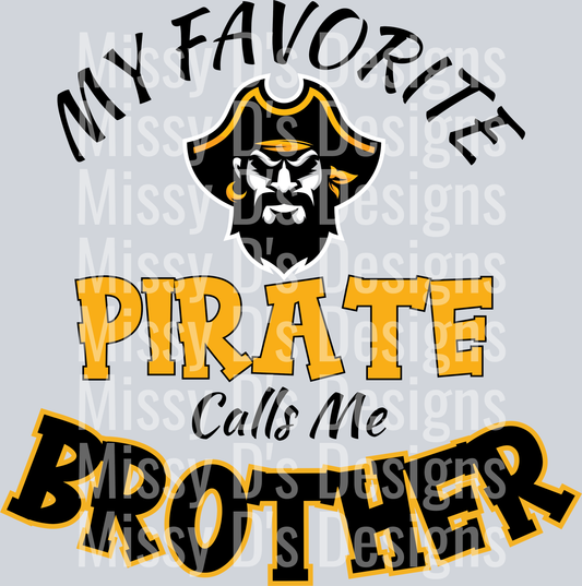 my favorite pirate calls me brother
