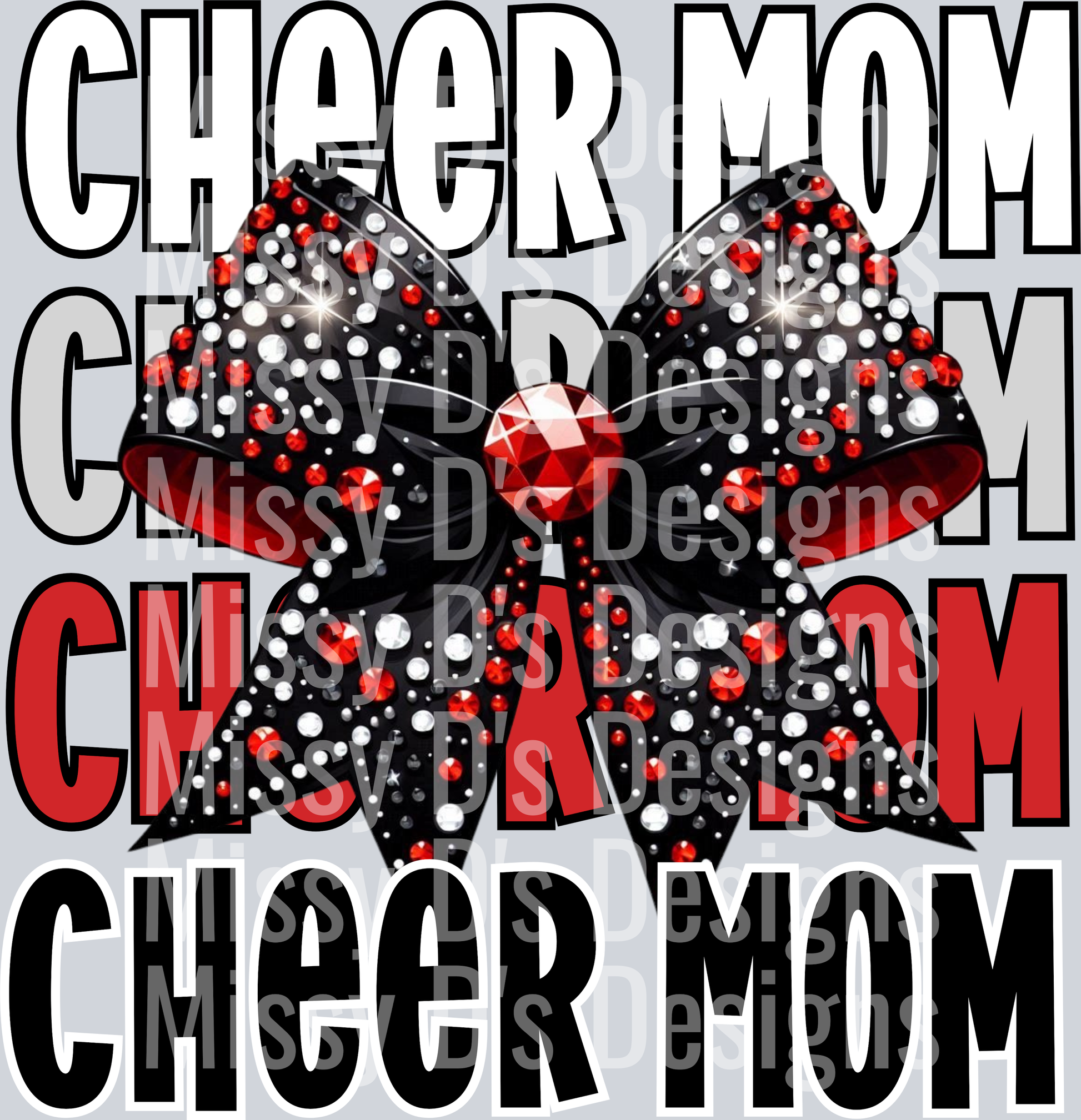 Cheer mom red