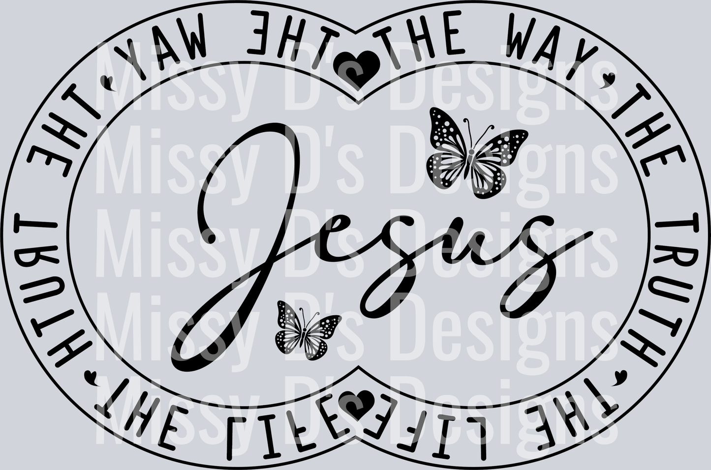 Jesus the way the truth the life double circle