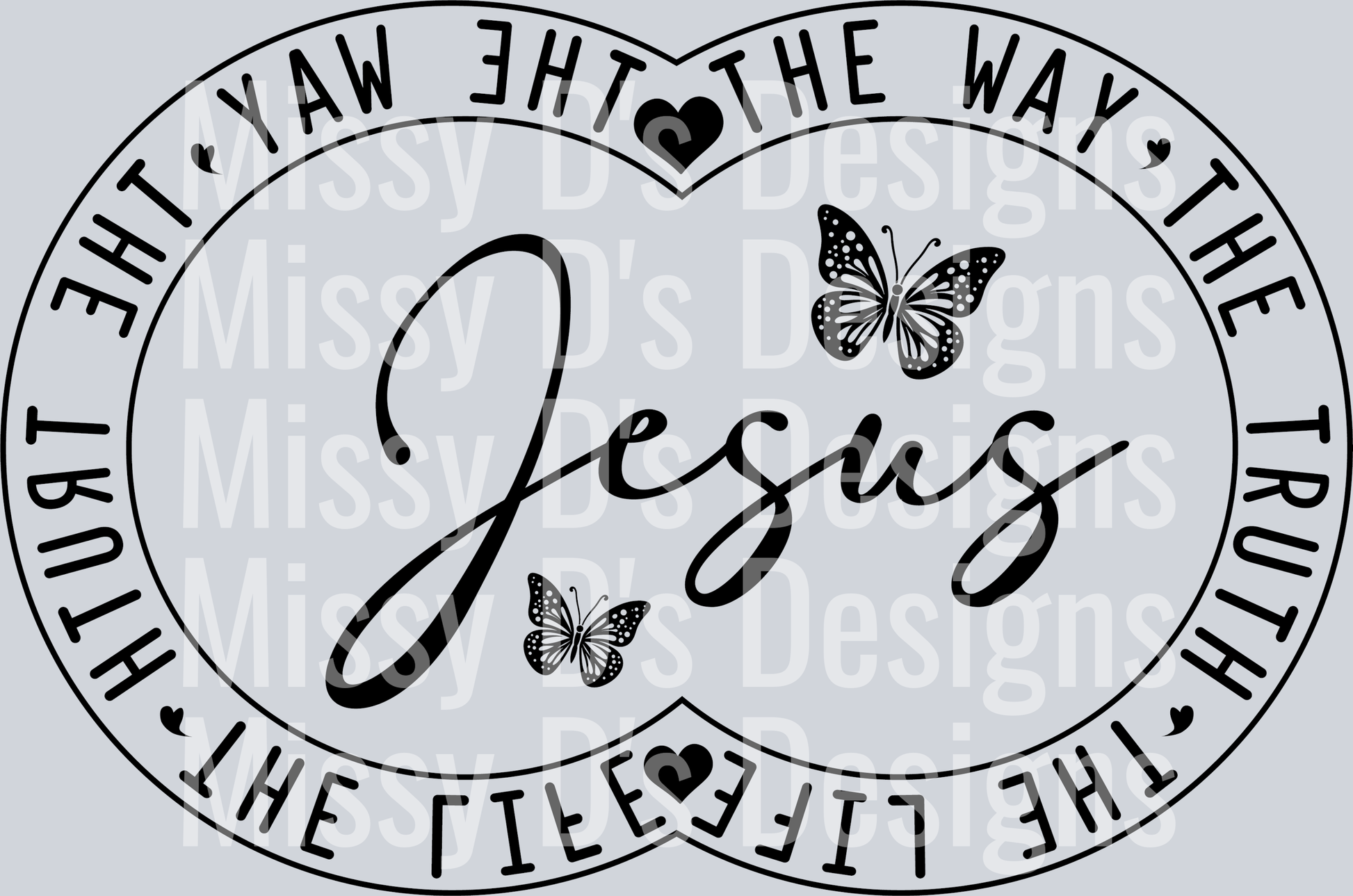 Jesus the way the truth the life double circle
