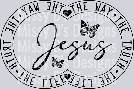 Jesus the way the truth the life double circle