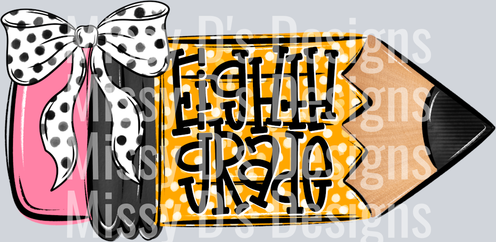 SchoolPencilDoodleGirlEighthGrade