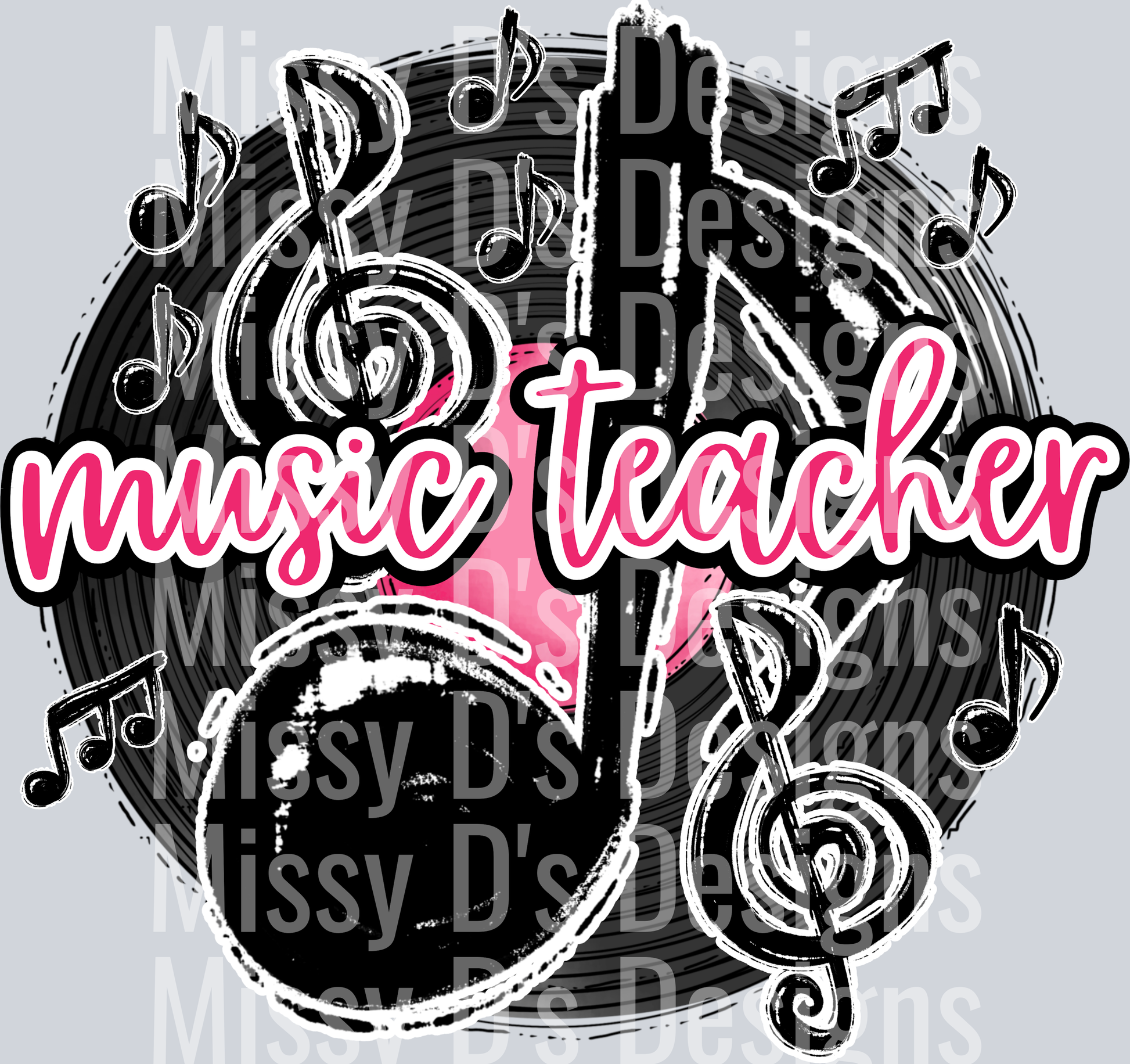 music teacher pink