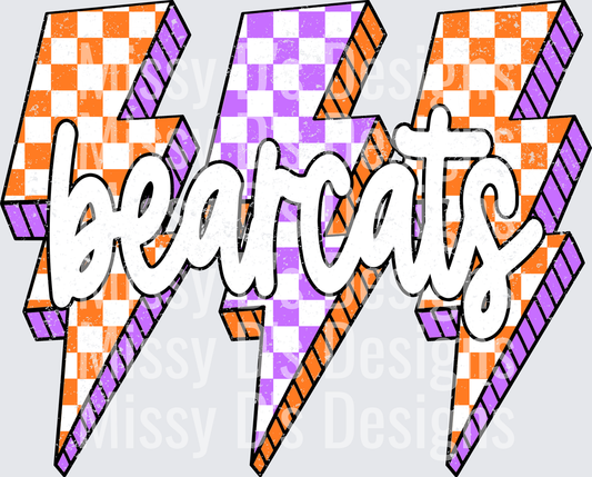 Halloween Lightning Bolt Bearcats