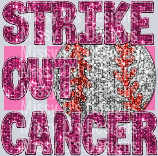 strike out cancer baseball 2