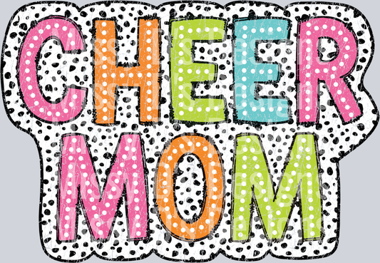Cheer Mom Dalmatian Dots Retro