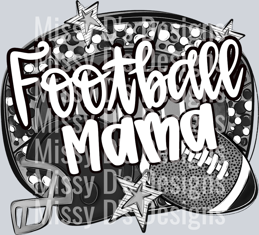 FOOTBALL MAMA BLACK