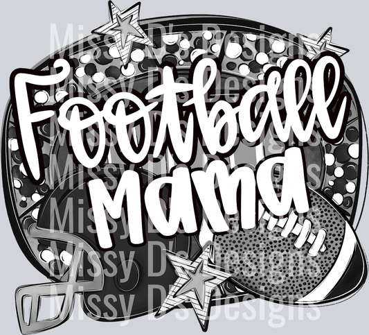 FOOTBALL MAMA BLACK