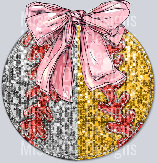base soft pink bow