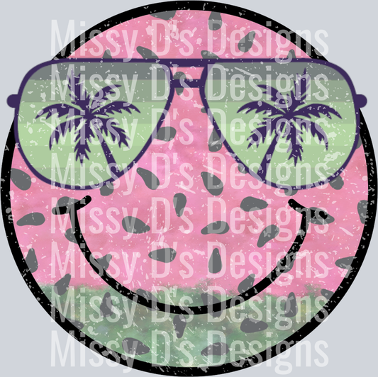 smiley sunglasses watermelon
