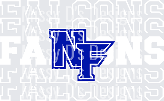 Stacked Mascot North Forney Falcons