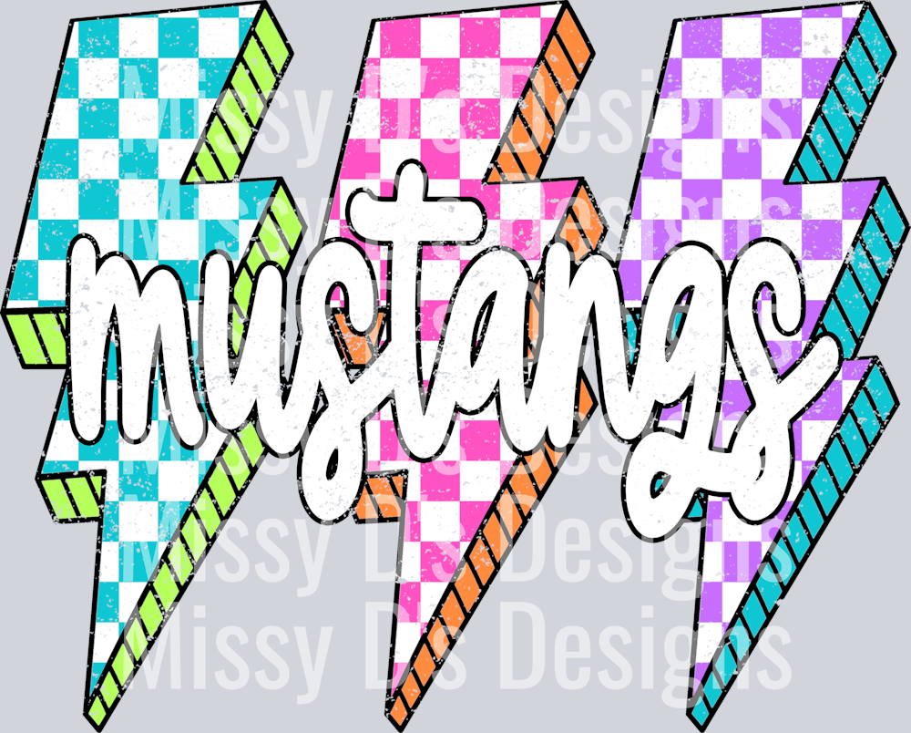 Lightning Bolt Mustangs