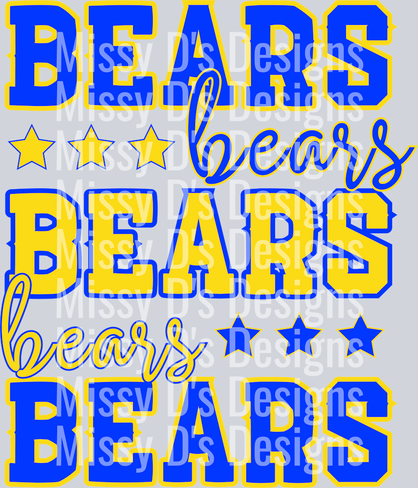 bears blue yellow