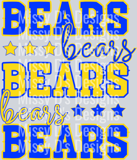 bears blue yellow