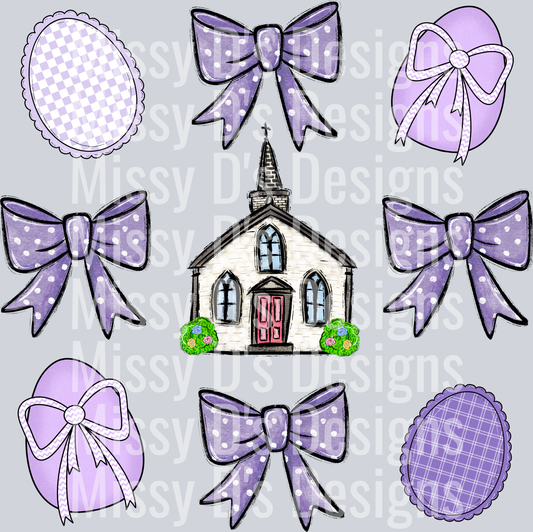 PURPLE CHURCH COQUETTE
