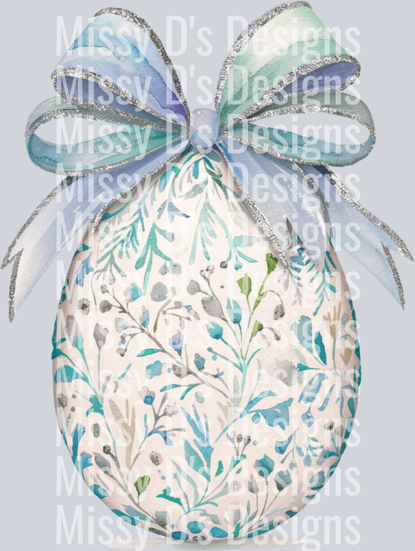 Blue Easter Egg