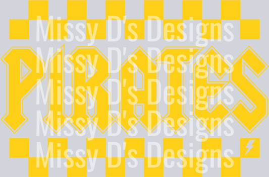Pirates Checkered Gold