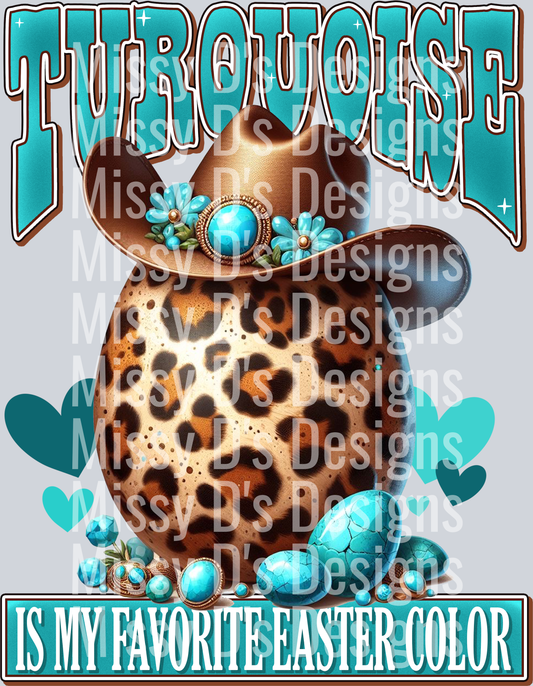 Turquoise is my favorite Easter color