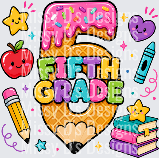 Back to School 5th grade ice cream
