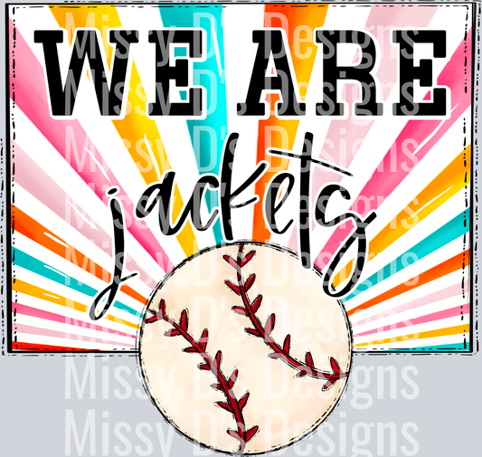 sunburst WE ARE jackets baseball