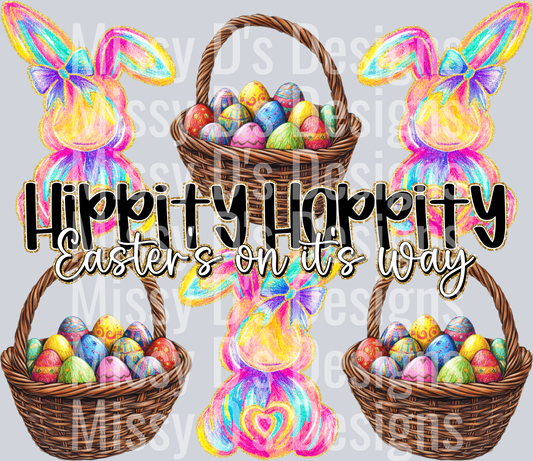 hippity hoppity easter is on it's way