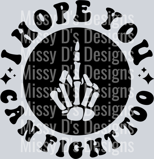 I Hope You Can Fight Too Pocket Design