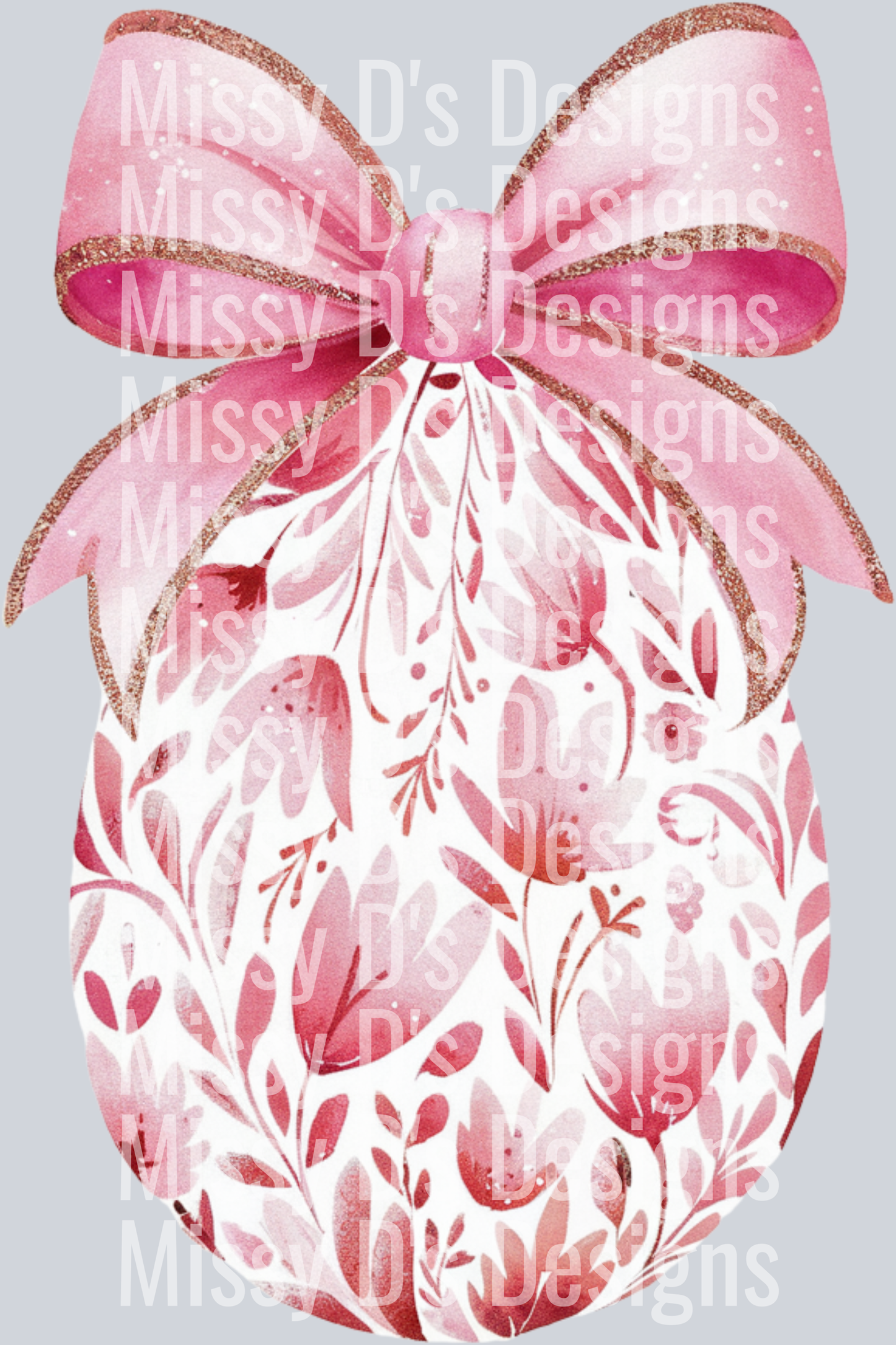 Easter Egg Bow Pink