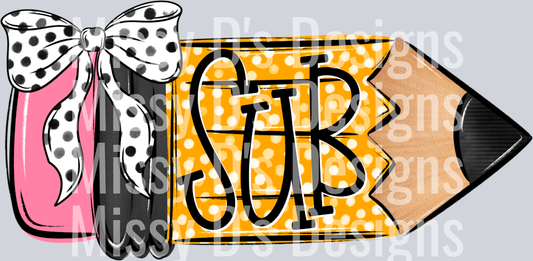 SchoolPencilDoodleSub