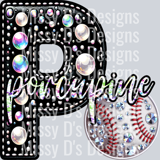 leather baseball porcupine